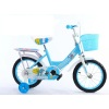 儿童14寸高碳钢车架彩色轮自行车 单色清装 金属