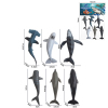 6(pcs)实心海洋动物 塑料