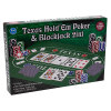 21点桌布德州扑克（100片筹码+2副扑克） 扑克类 二合一 塑料