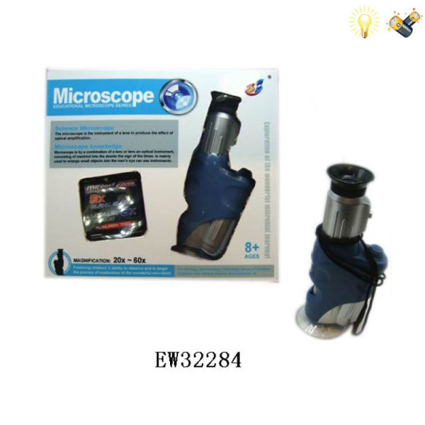 手持显微镜包电 显微镜 灯光 塑料