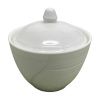白色瓷器带盖茶杯
【11.5*11.5*11CM】 单色清装 陶瓷