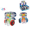 12PCS 双惯性透明齿轮机器人2色 惯性 塑料