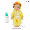 独角兽娃娃带奶瓶 (头是搪胶，身体和手脚是吹瓶) 喝水尿尿 14寸 声音 不分语种IC 包电 塑料