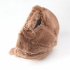 光板豹纹仿貂毛棒球帽/毛绒保暖帽 中性 55-60CM 冬帽 100%聚酯纤维