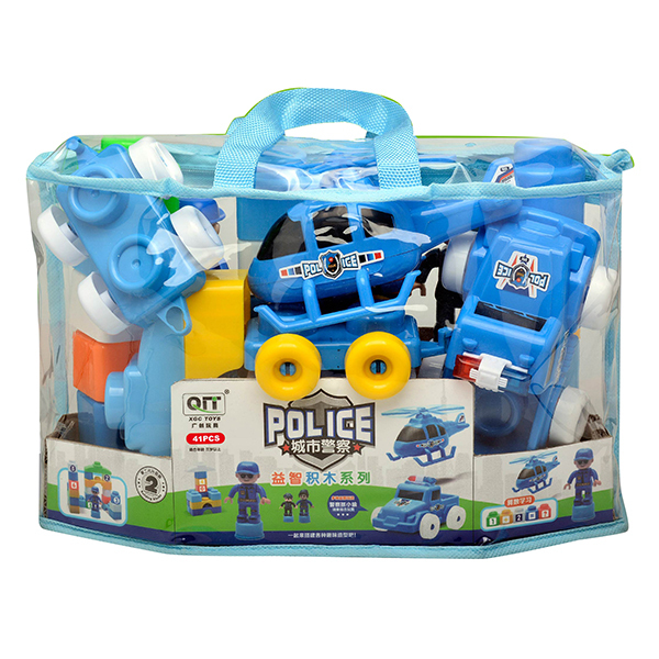 城市警察积木套 塑料
