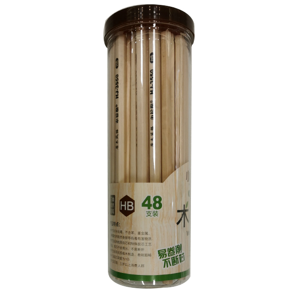 48PCS 六角杆铅笔 石墨/普通铅笔 HB 木质