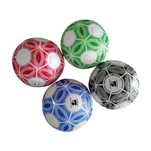 PVC排球革5号足球 纱胆 400-420g 塑料