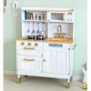 霓虹灯厨房简约版白色门 台式 单色清装 木质