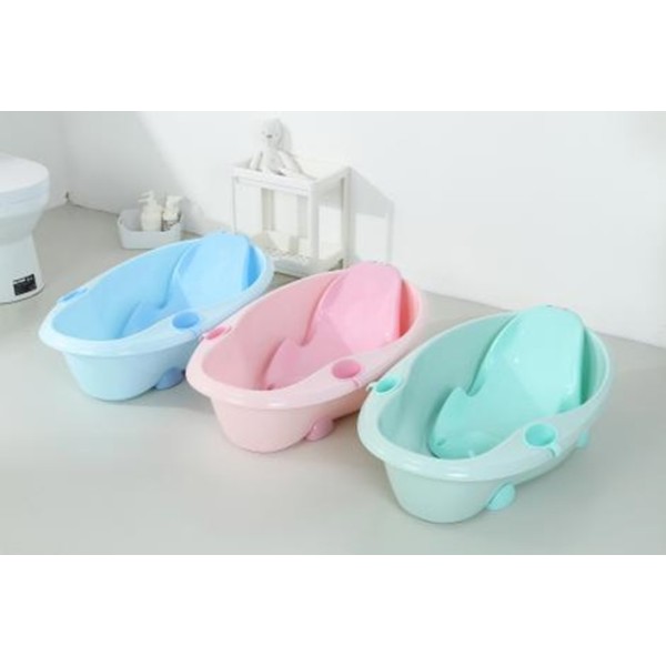 小海豚浴盆+浴架 粉 单色清装 塑料