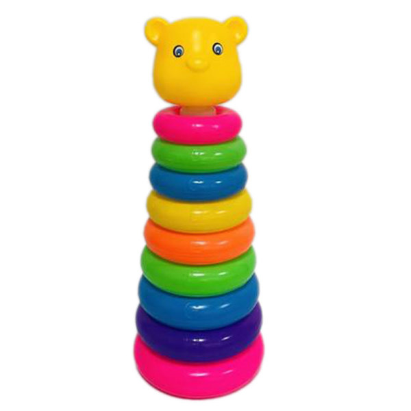 9层大熊头英文彩虹套圈 圆形 塑料