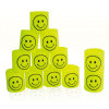 12(pcs)黄色印笑脸彩虹圈 圆形 塑料