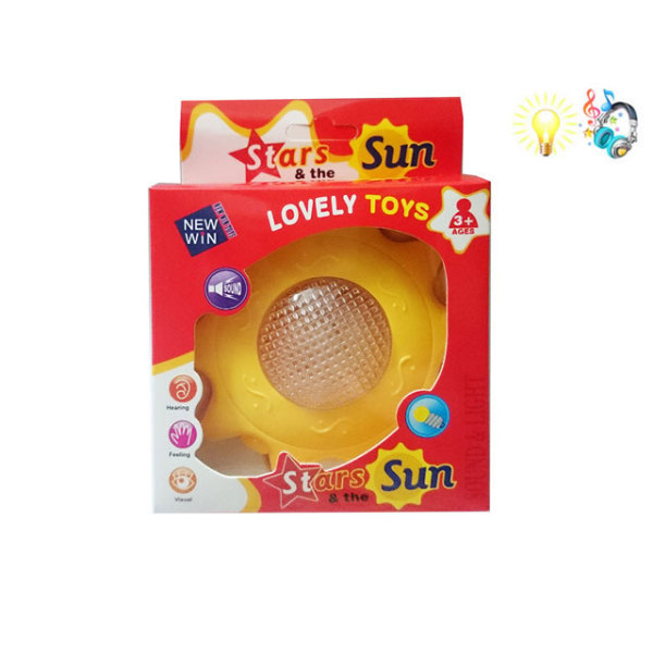 婴儿伴睡玩具太阳 电动 灯光 音乐 不分语种IC 塑料