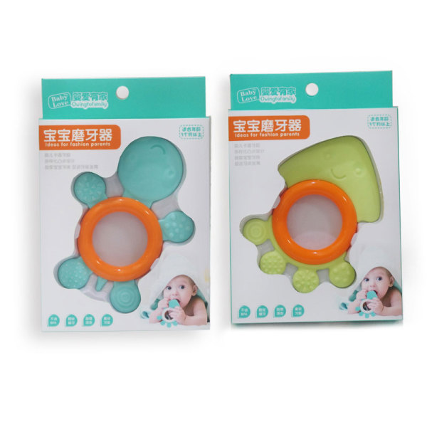 2款宝宝磨牙动物(中文包装) 塑料