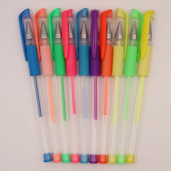 10PCS 10色荧光笔 塑料