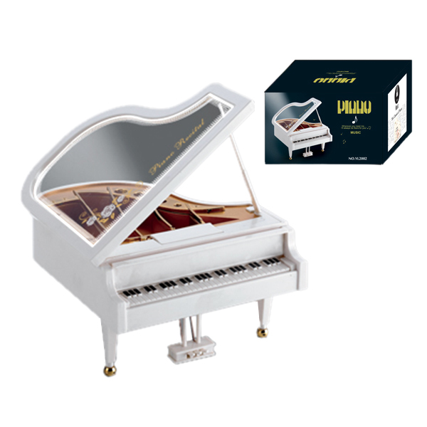 八音钢琴音乐盒  塑料