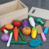 儿童木制玩具蔬菜套餐【23.5*15.5*16CM】 单色清装 木质