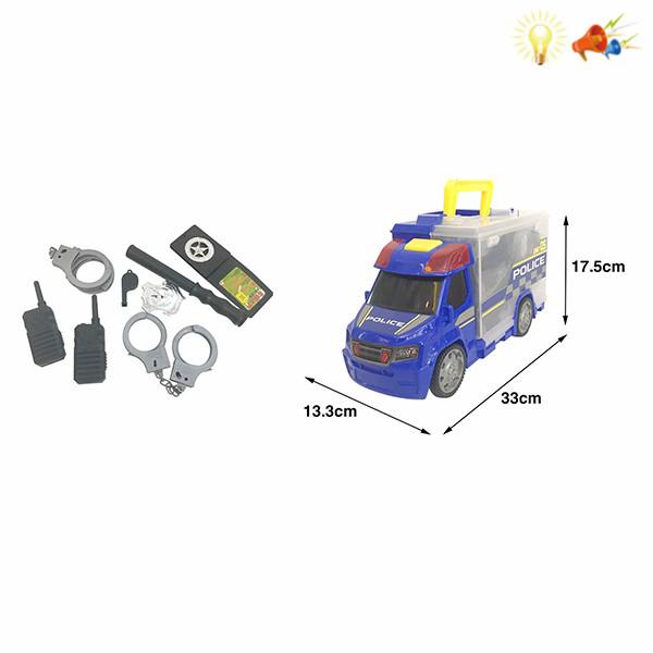 slide/taxiing none truck with police set lights sound ic without