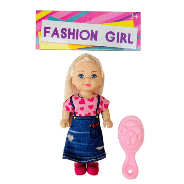 实身时尚娃娃带梳子 塑料
