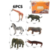 6PCS 6款式野生动物 塑料