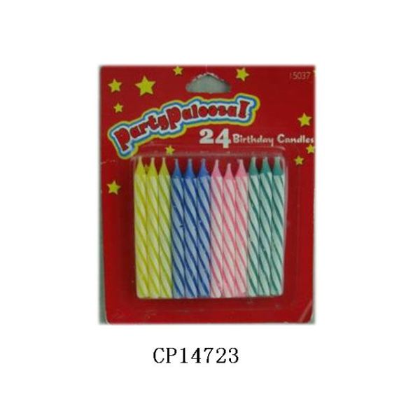 24pcs 5.5*0.5cm蜡烛(12pcs/box)
