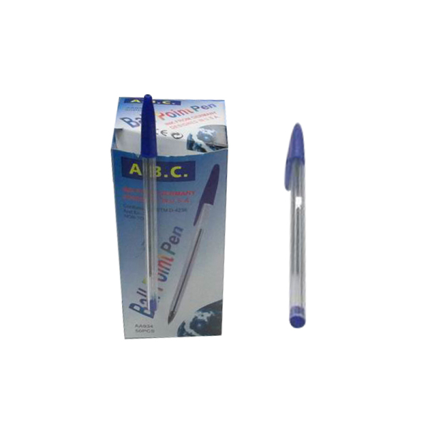 50PCS 14.4*0.6cm 圆珠笔 蓝色 塑料
