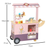 儿童木制玩具冰淇淋售卖车【67*31*86.5CM】 单色清装 木质