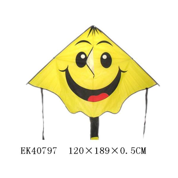 1.2米国际笑脸风筝配线 布绒