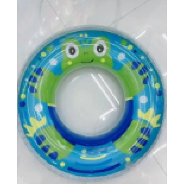 80CM透明蛙蛙圈PVC游泳圈 塑料