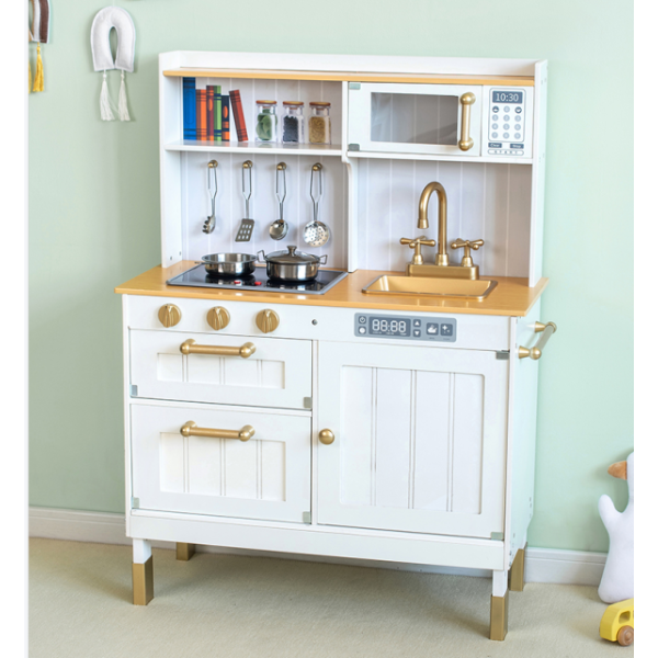 霓虹灯厨房简约版白色门 台式 单色清装 木质