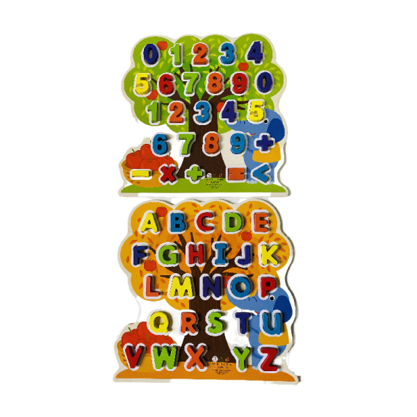 数字字母树100080木质玩具套装 单色清装 木质