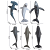 6(pcs)实心海洋动物 塑料