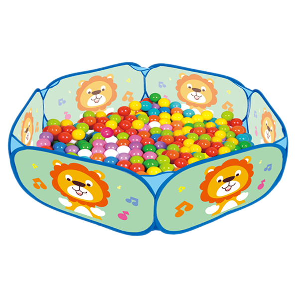 狮子动物球池+50粒海洋球 布绒