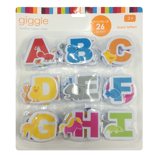 26pcs字母贴洗澡玩具 塑料