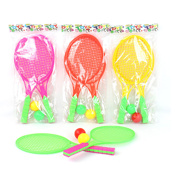 网球拍带2颗球 塑料