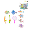 钓鱼玩具 带磁性 灯光 包电 塑料