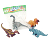 4款恐龙 回力 塑料