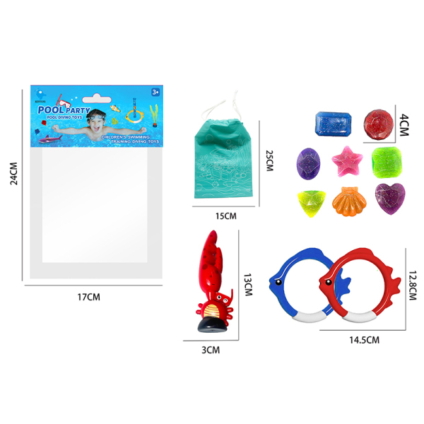 12(pcs)潜水戏水套装 塑料