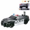 1:20警车 惯性 灯光 声音 不分语种IC 包电 黑轮 警察 塑料