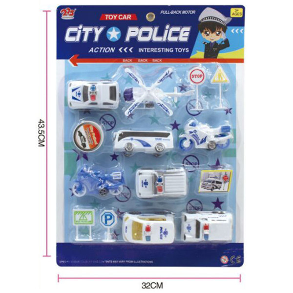 警察交通工具套 回力 实色 塑料