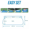 12尺碟形水池套装充气泳池游泳池 塑料