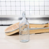 玻璃花纹透明卡扣密封果汁酒瓶【1000ML】 单色清装 玻璃