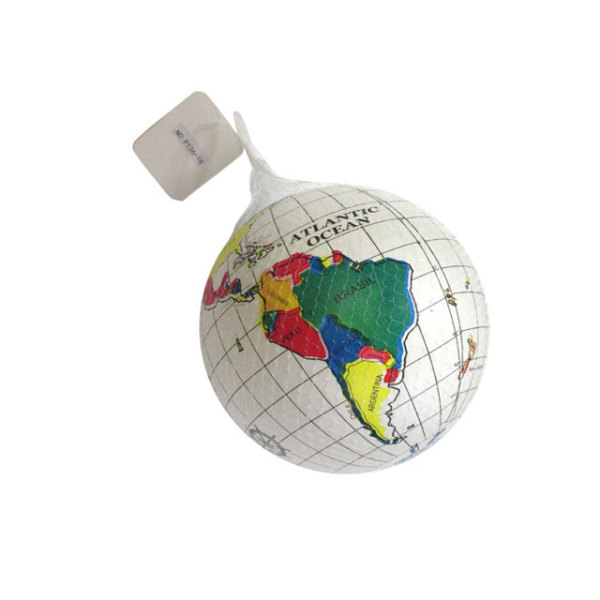 9寸地球仪彩印充气球 塑料