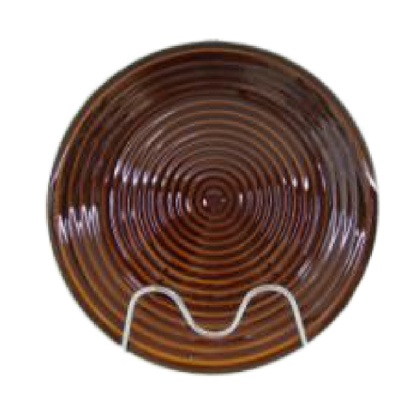 10.75英寸斑马满螺纹盘 单色清装 瓷器