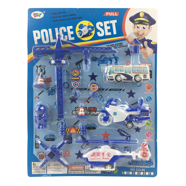 警察队组合 回力 塑料