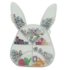 12pcs儿童DIY手工字母串珠-小兔子 塑料
