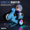喷雾摩托车 电动 3D灯光 3轮 灯光 音乐 英文IC 喷漆 实色 警察 塑料