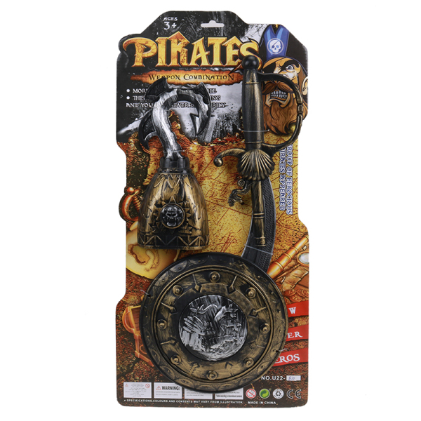 海盗刀+盾+注塑勾 海盗 喷漆 塑料