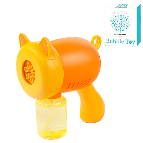 升级版小猪泡泡机套装 橙色 电动 塑料