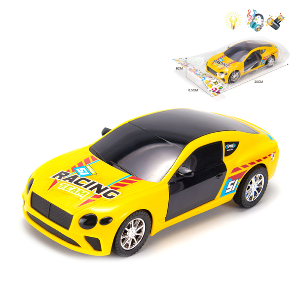 赛车版黄色警车 惯性 3D灯光 音乐 不分语种IC 包电 其它