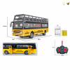 双层观光巴士带USB座充器 遥控 1:30 4通 灯光 主体包电，遥控器不包电 塑料